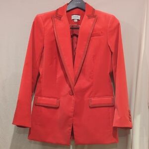 J. Crew Women's Red Velvet Blazer